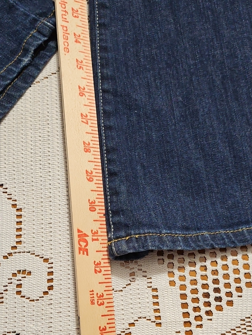 Aeropostale Hailey Flare Jeans 15/16 Long Dark Wash Denim - Picture 3 of 9